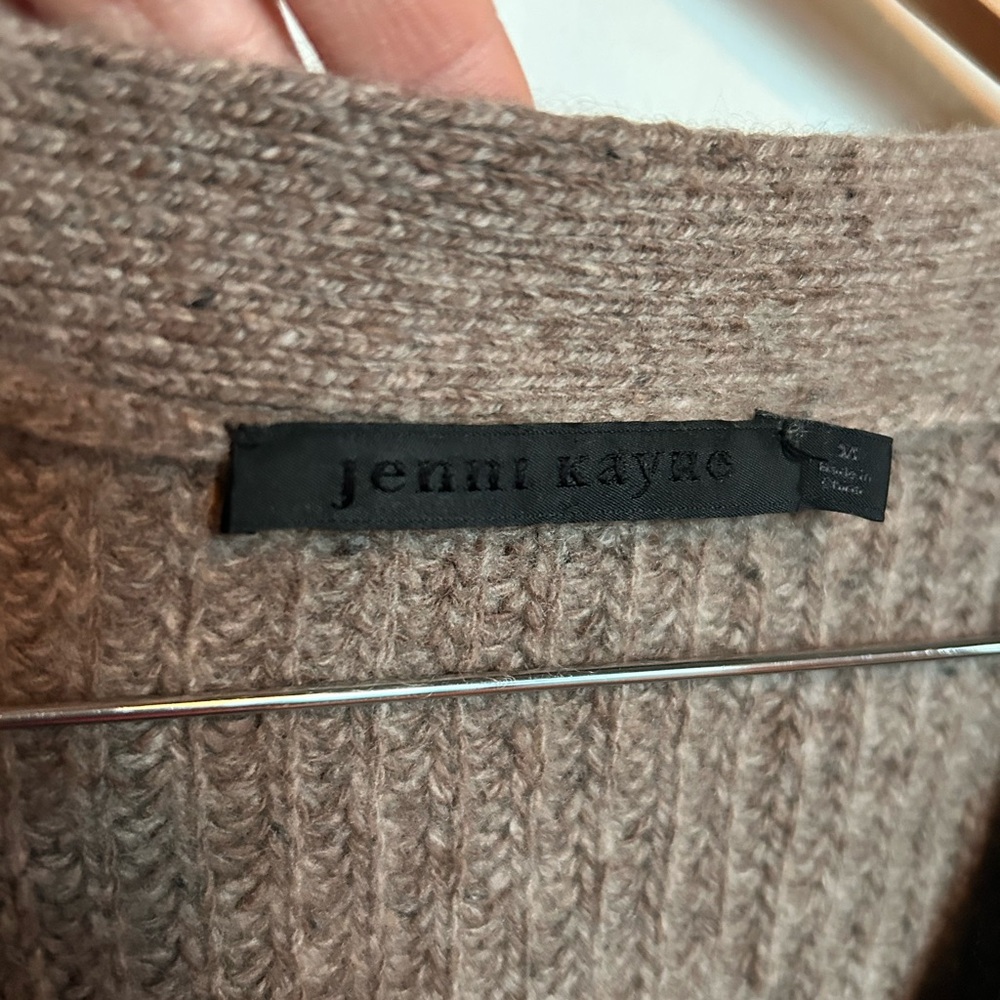 Jenni Kayne Cocoon Cardigan in Cashmere Blend Taupe Brown Size M - Picture 7 of 10